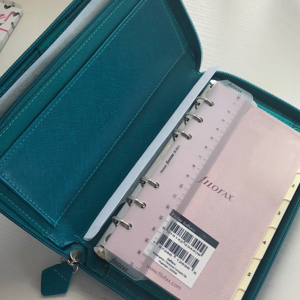 Filofax Saffiano- Aquamarine